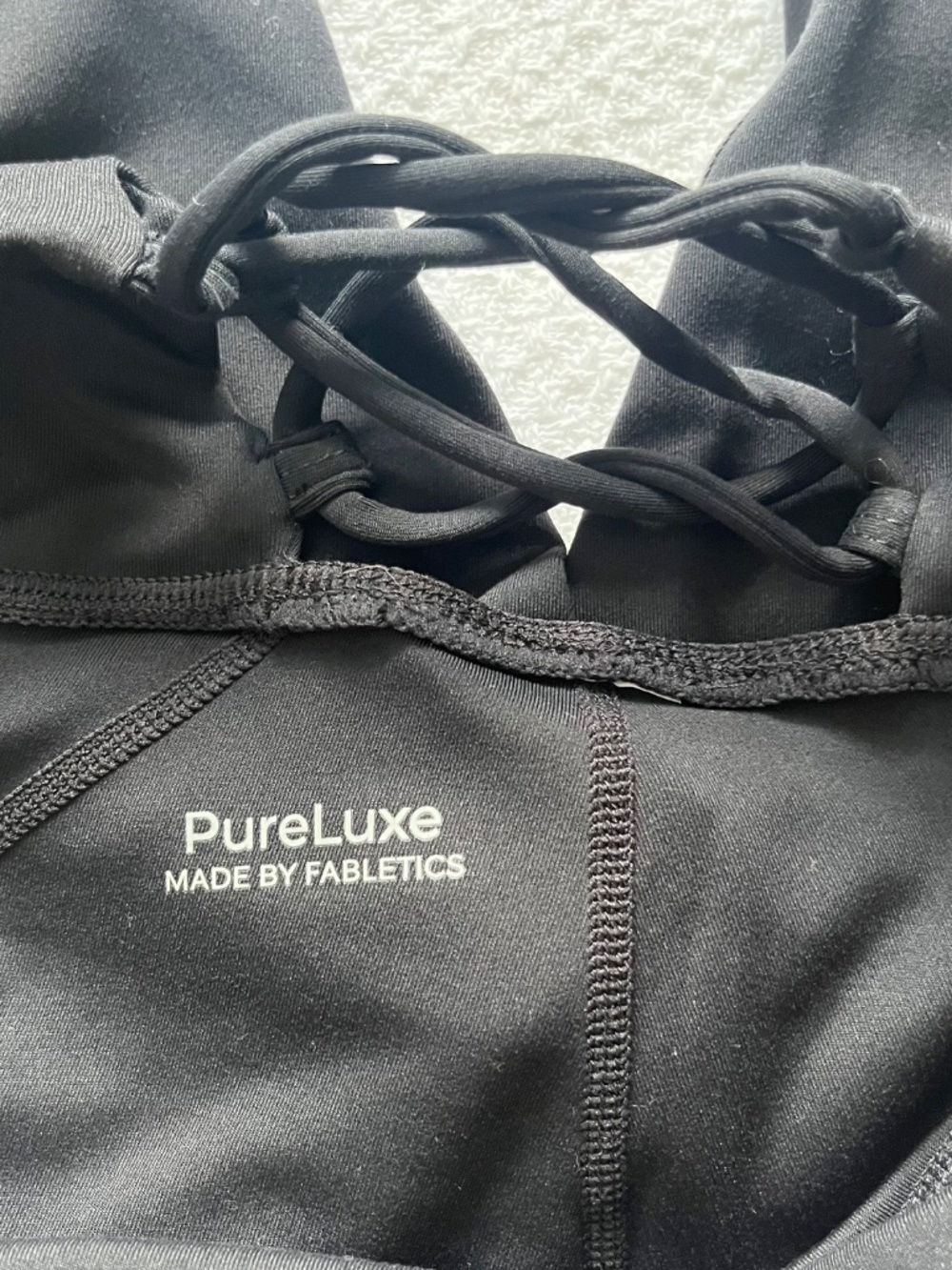 Fabletics PureLuxe Leggings High-Waisted Flare Black Size M (4-6) - Picture 6 of 7